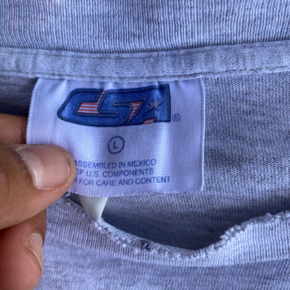 Vintage 90s Distressed & Faded Broncos John Elway Tee - L