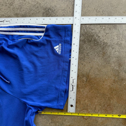 Vintage Blue Adidas Track Shorts - L
