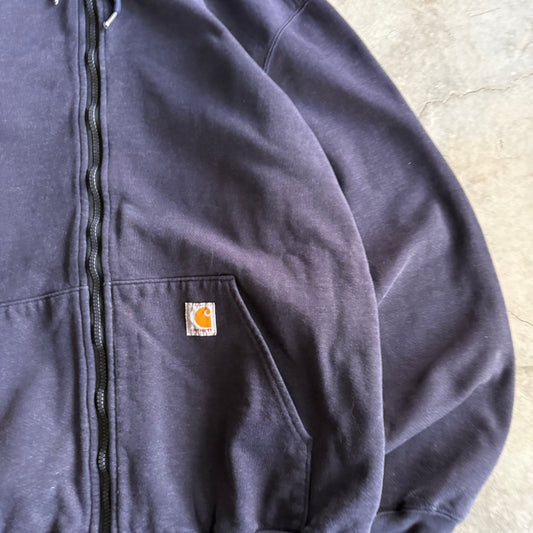 Vintage 90s Carhartt Zip Up Hoodie - M