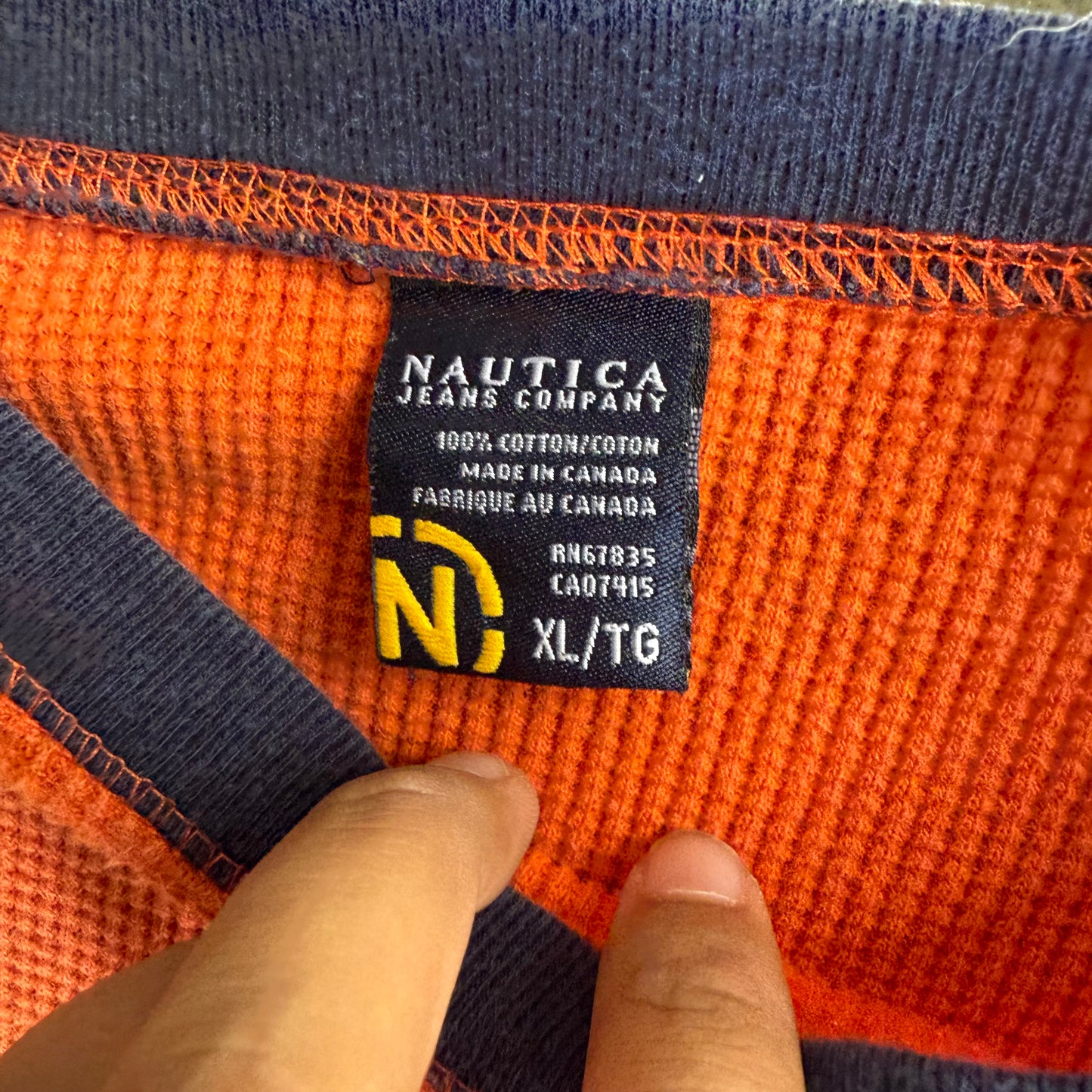 Vintage 00s Nautica Thermal Long Sleeve - XL