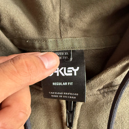 Vintage Green Oakley Zip up - XL