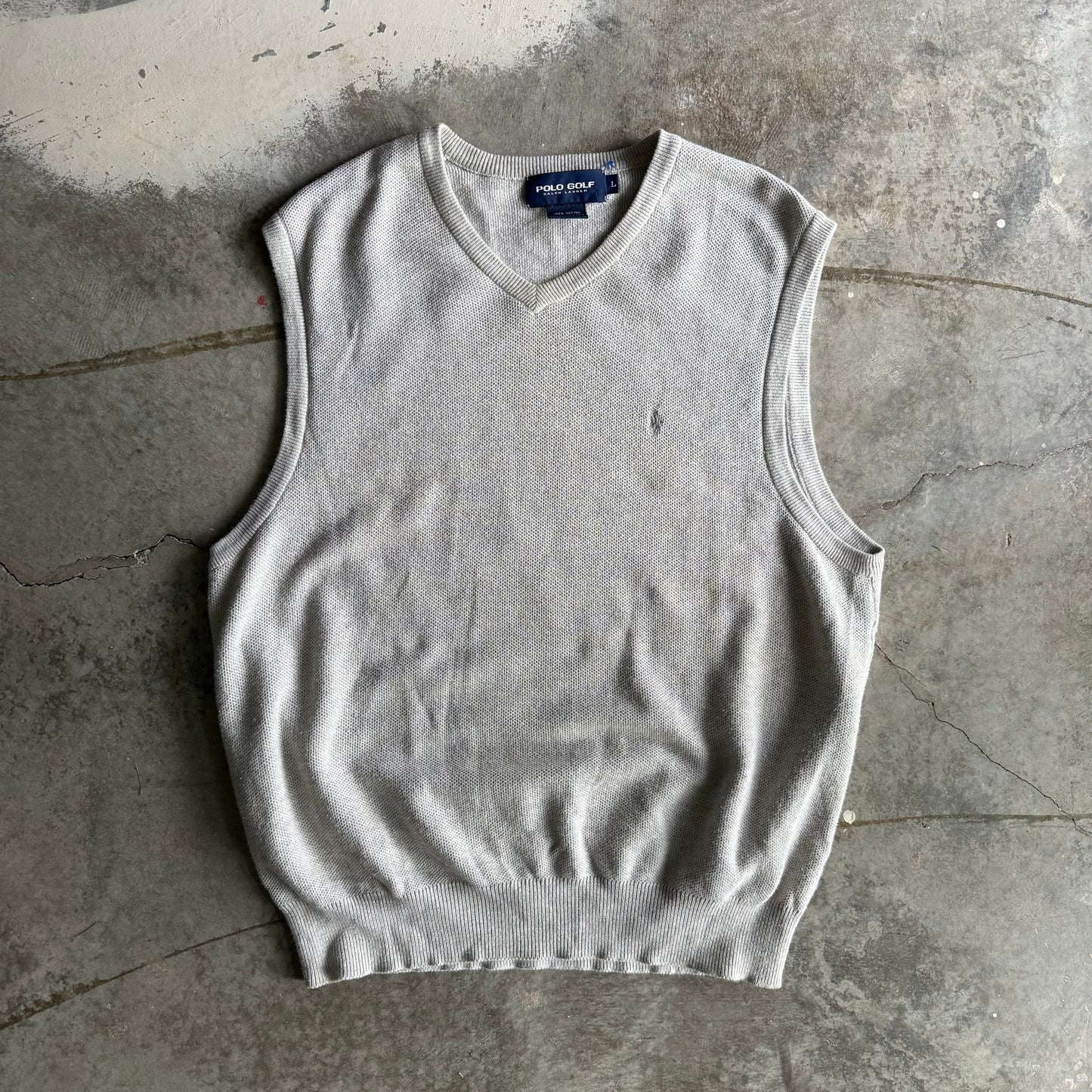 Vintage 90s Polo Golf Vest - L