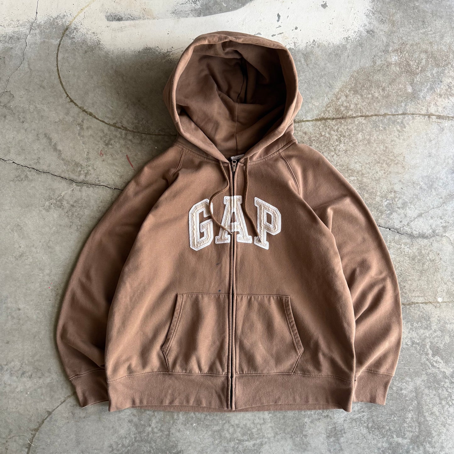 Vintage Brown GAP Zip Up - XXL