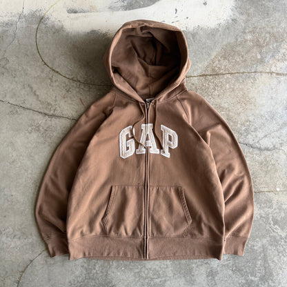 Vintage Brown GAP Zip Up - XXL