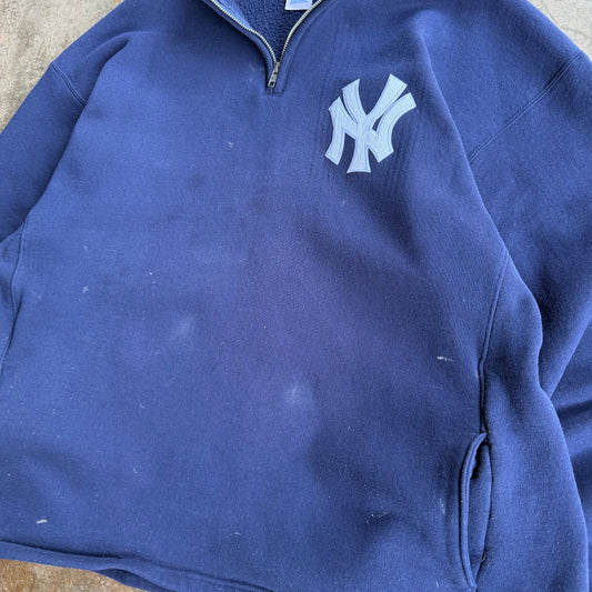 Vintage New York Yankees Quarter Zip - XXL
