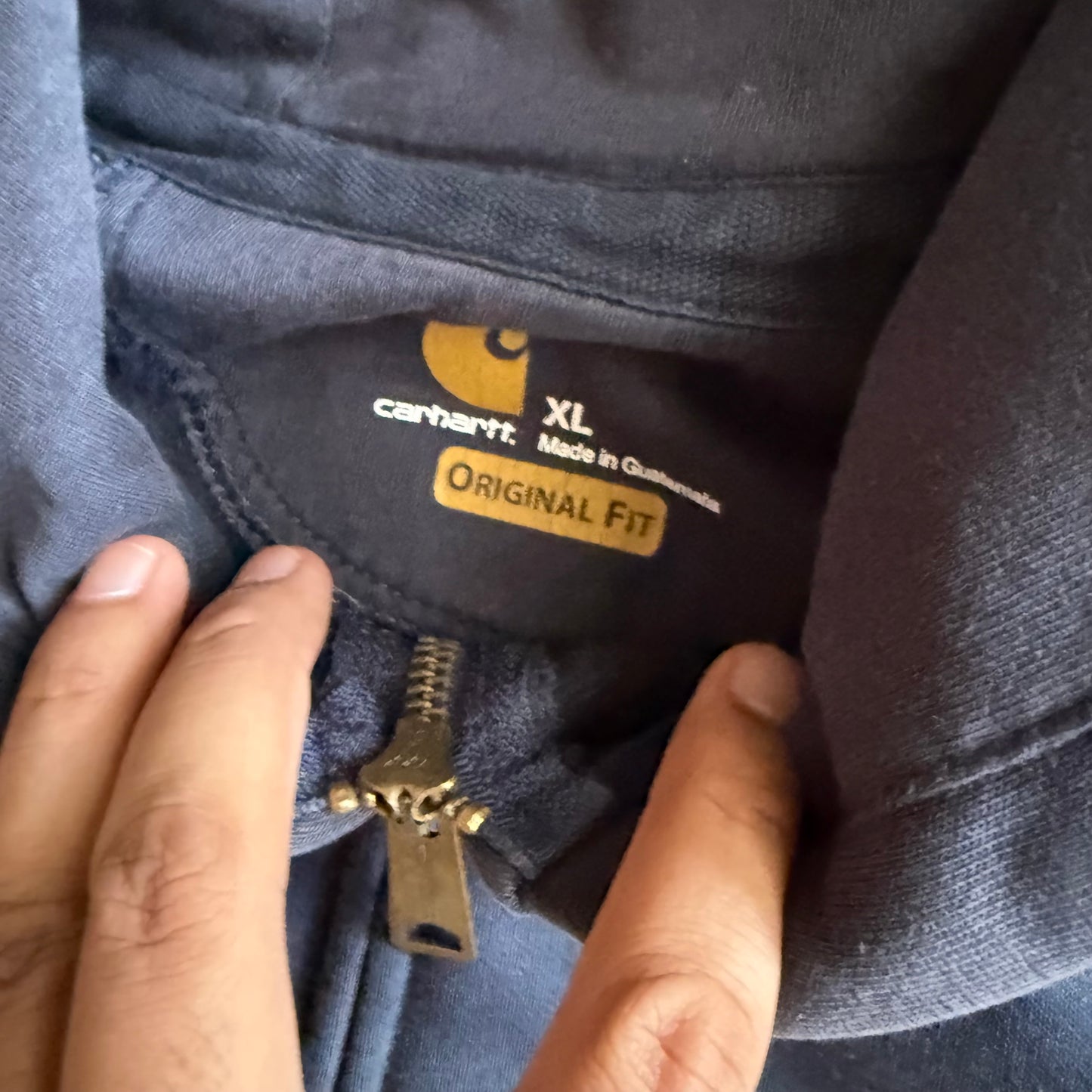 Vintage 00s Carhartt Zip Up Hoodie - XL