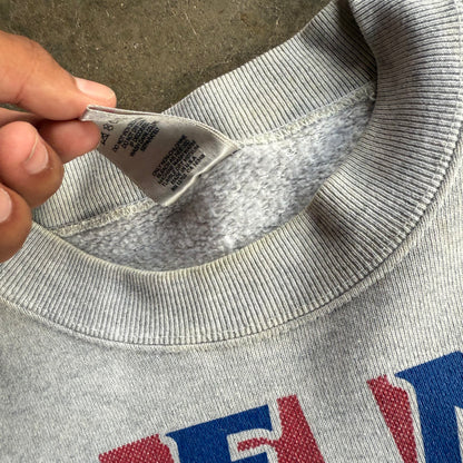 Vintage 90s NASCAR Budweiser Spellout Crewneck - L