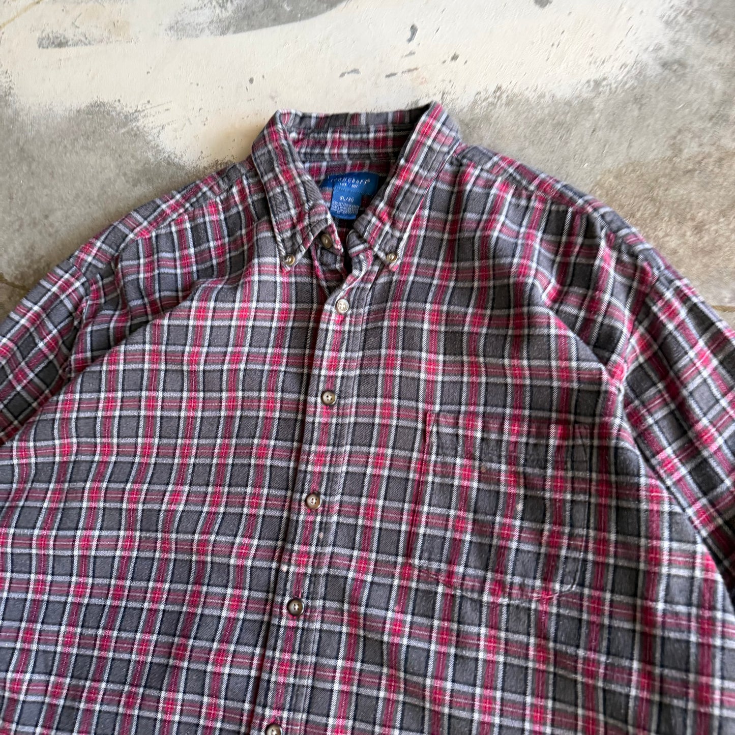 Vintage 00s Cropped Flannel - XL