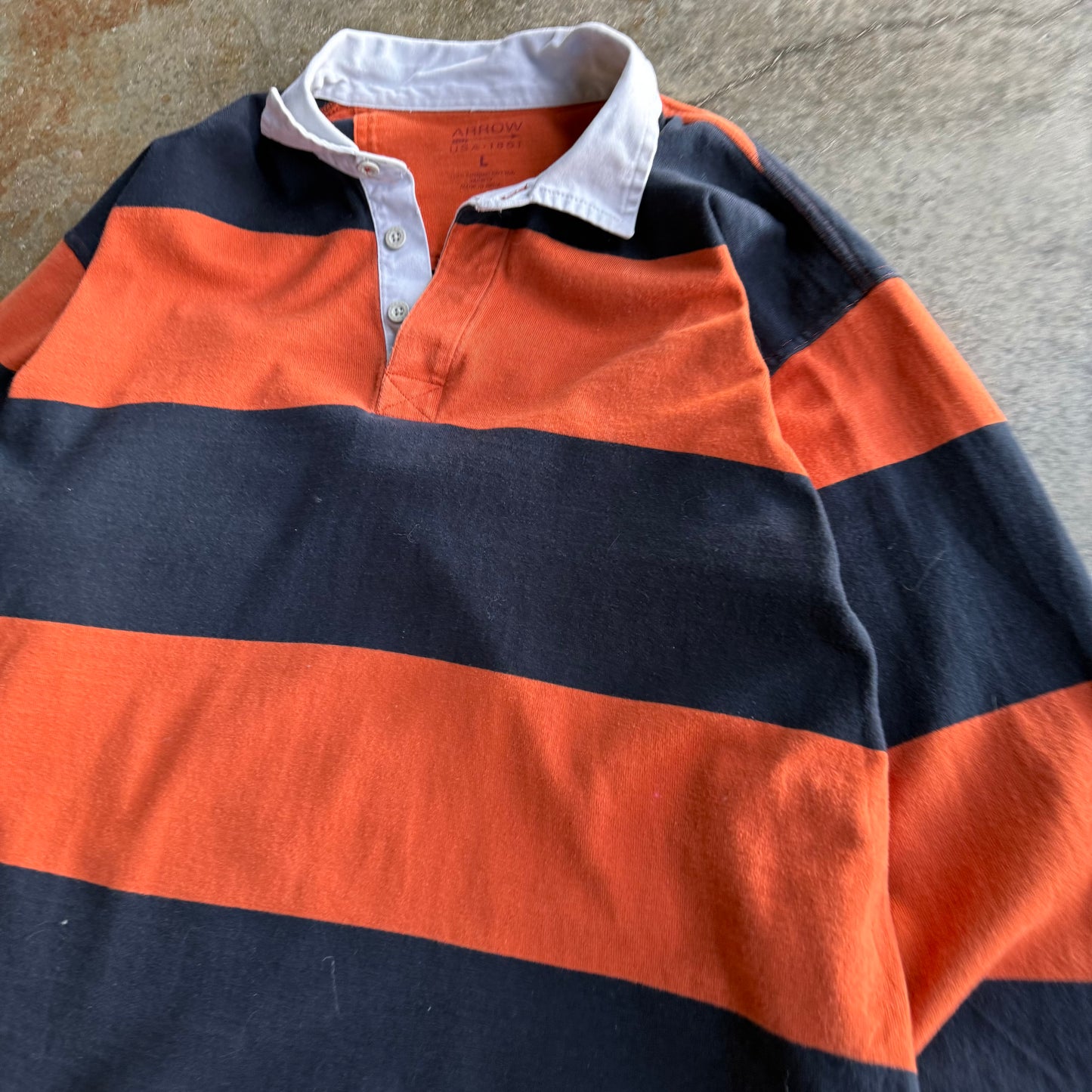 Vintage Striped Rugby - L