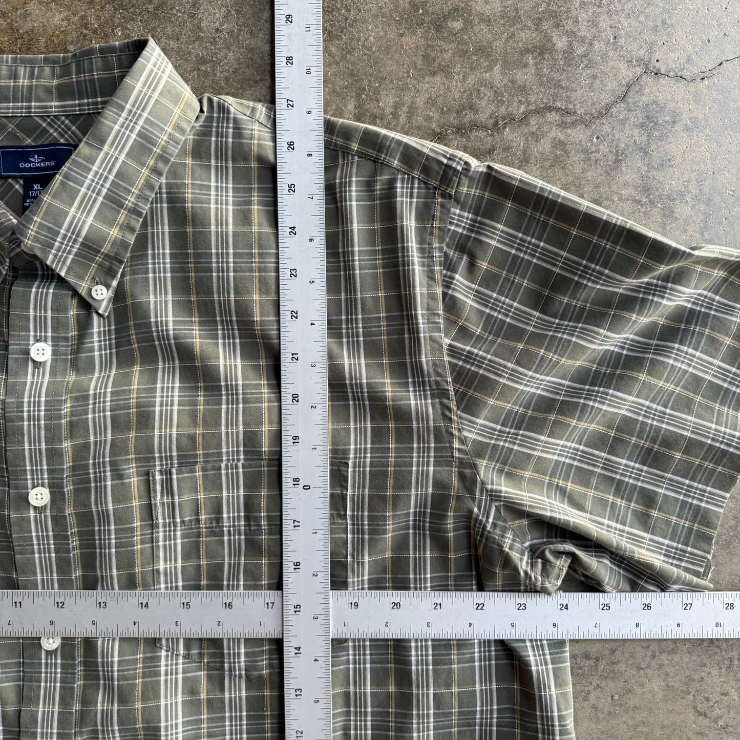 Vintage Boxy Cropped Button Up - XL