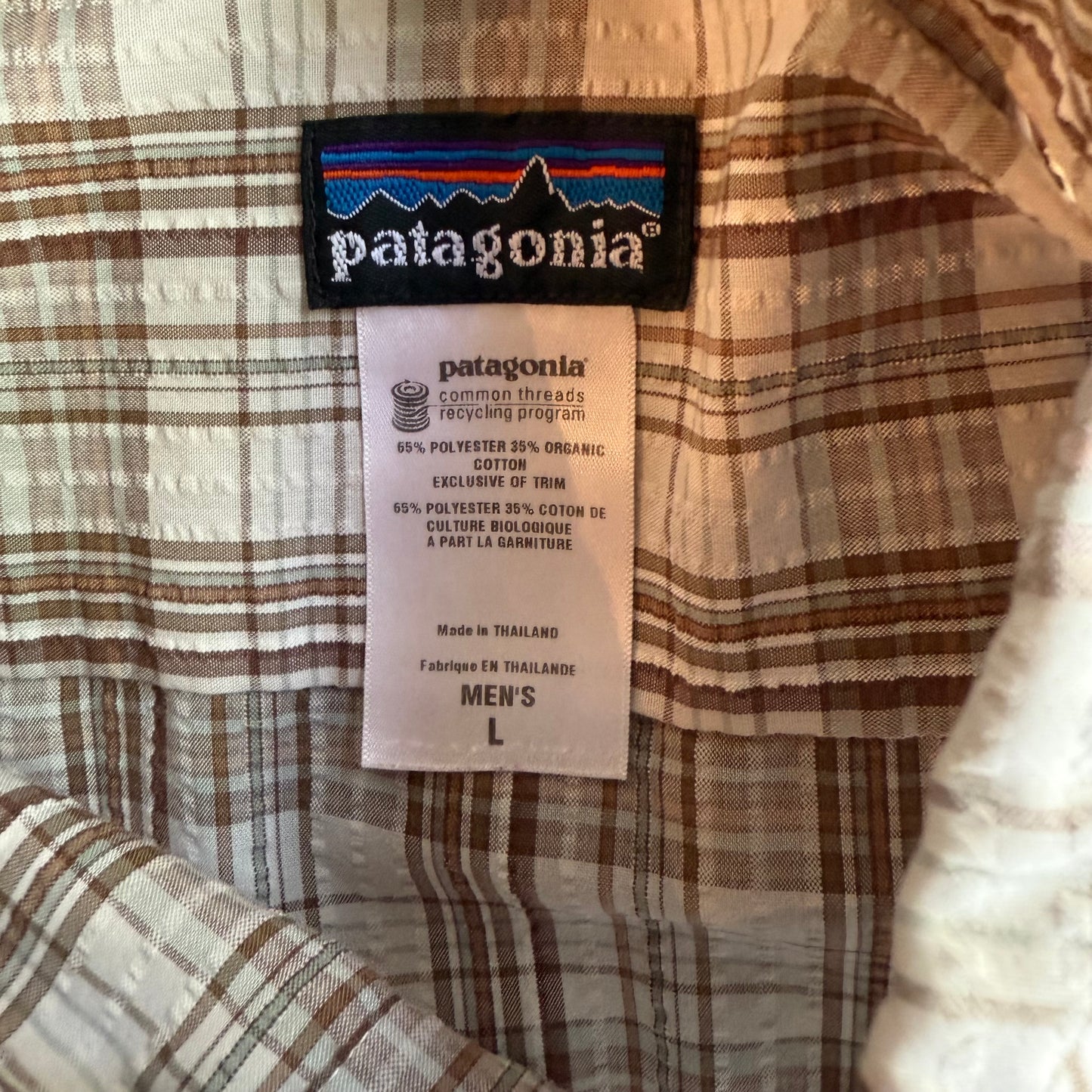 Vintage 00s Patagonia Cropped Button Up - L