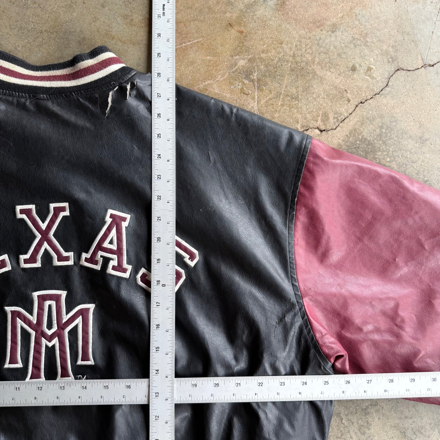 Vintage 00s A&M Letterman Jacket - XL
