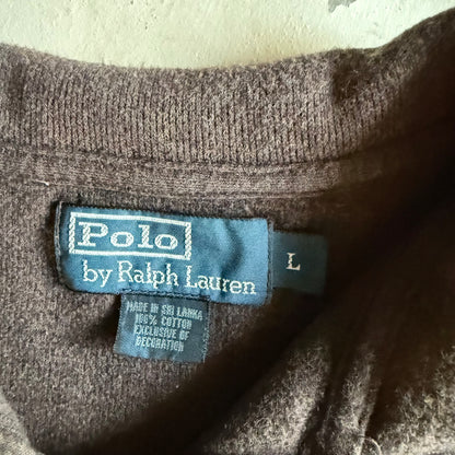 Vintage 90s Brown Polo Ralph Lauren Quarter Zip - L
