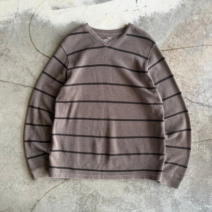 Faded Glory Striped Long Sleeve - L