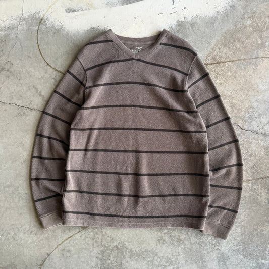 Faded Glory Striped Long Sleeve - L