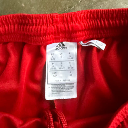 Vintage Red Adidas Track Shorts - S