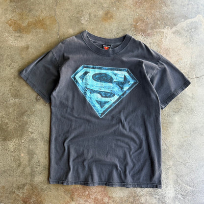 Vintage 90s Faded Superman Tee - L