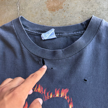Vintage Fire Rolling Stones Tshirt - XL