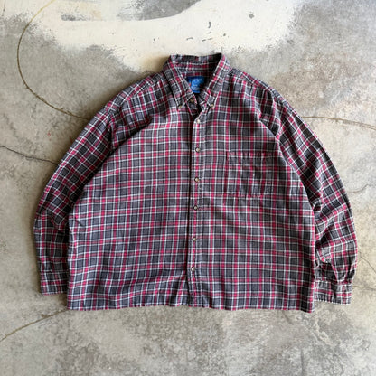Vintage 00s Cropped Flannel - XL