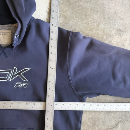 Vintage 90s Faded & Distressed Reebok Hoodie - L