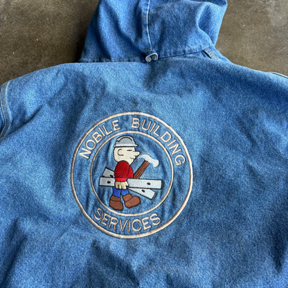 Vintage 90s Distressed Denim Carhartt Jacket - XXL