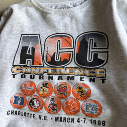 Vintae 90s ACC College Basketball Tournament Crewneck - XXL