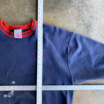 Vintage 90s Heavily Distressed Wilson Crewneck - XL