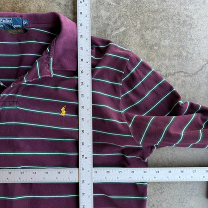 Vintage Polo Ralph Lauren Striped Polo - XXL