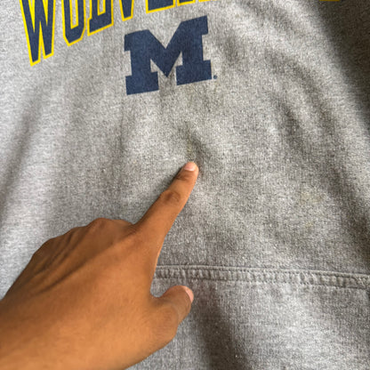 Vintage 00s Michigan Wolverines Hoodie - XXL