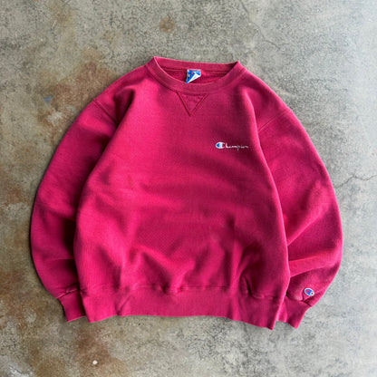 Vintage Pink Champion Crewneck - L
