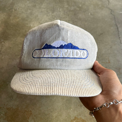 Vintage 90s Corduroy Colorado Adjustable Hat