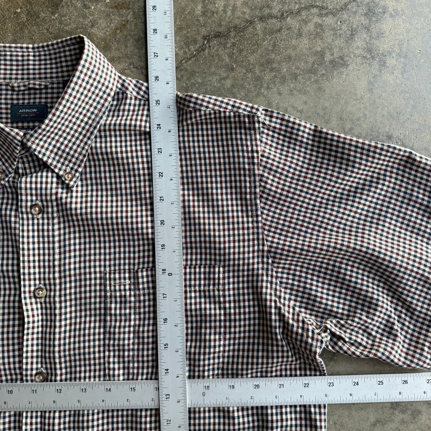Vintage Boxy Cropped Button Up - L