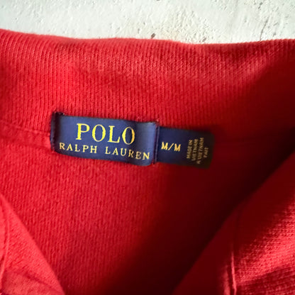 Vintage 00s Red Polo Ralph Lauren Quarter Zip - M