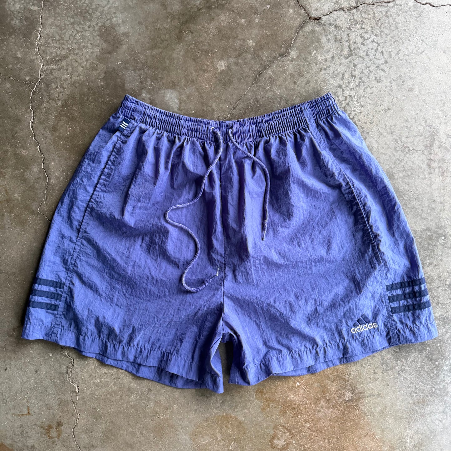 Vintage Purple Adidas Shorts - XL
