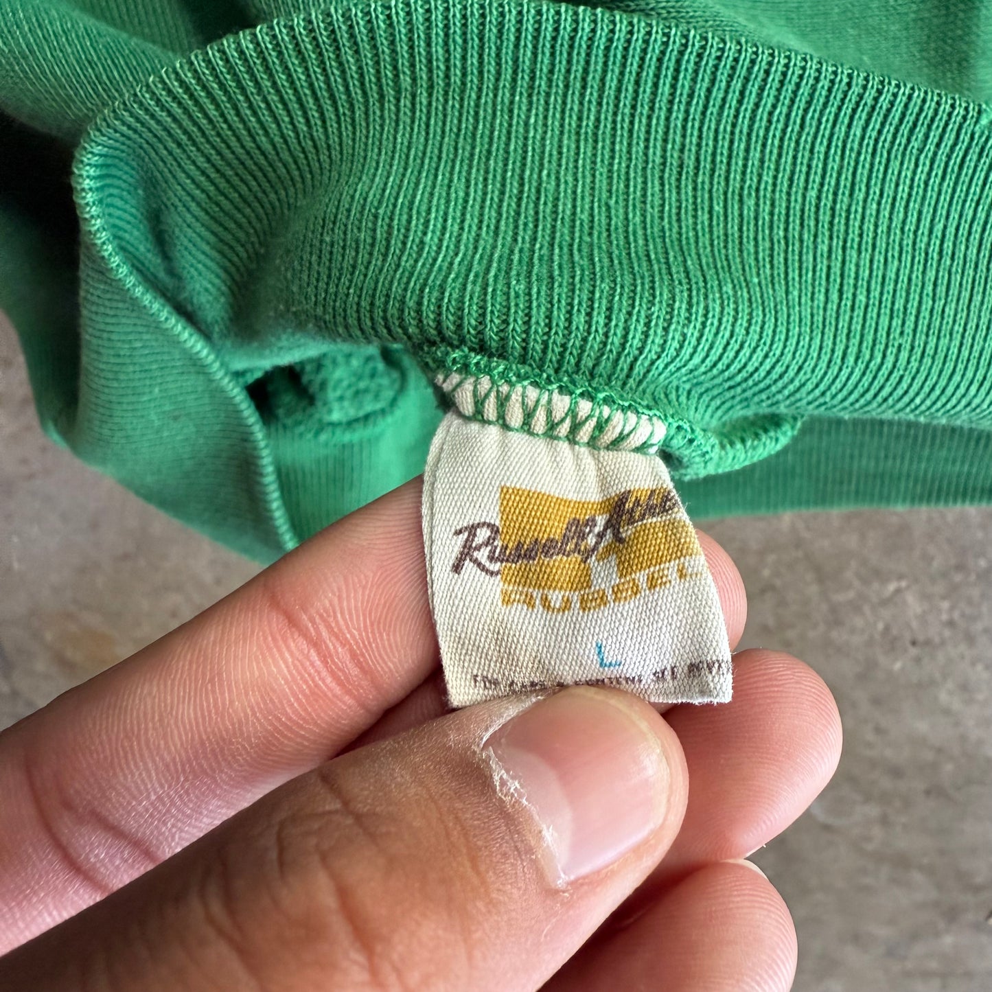 True Vintage 70s Distressed Russell Hoodie - M