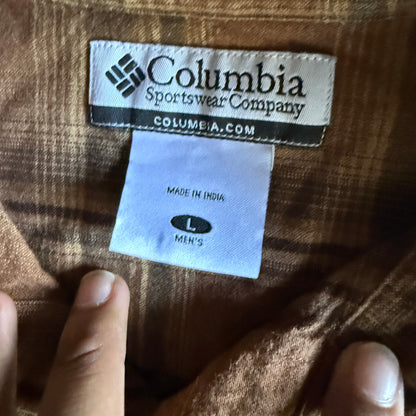 Fall Cropped Button Up Flannel - L