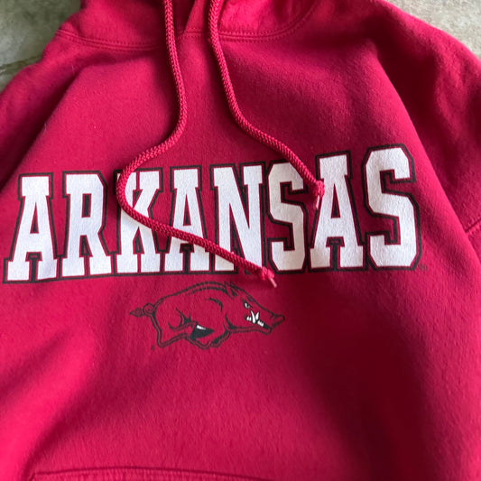 Vintage 00s Arkansas Hoodie - L
