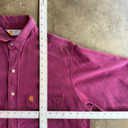 Vintage 00s Carhartt Cropped Button Up - XL