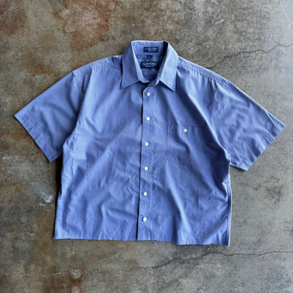 Vintage Boxy Cropped Button Up - XL