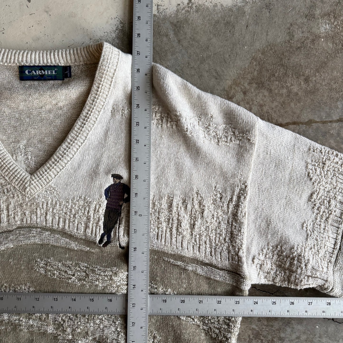 Vintage 90s Golf Knit Sweater - L