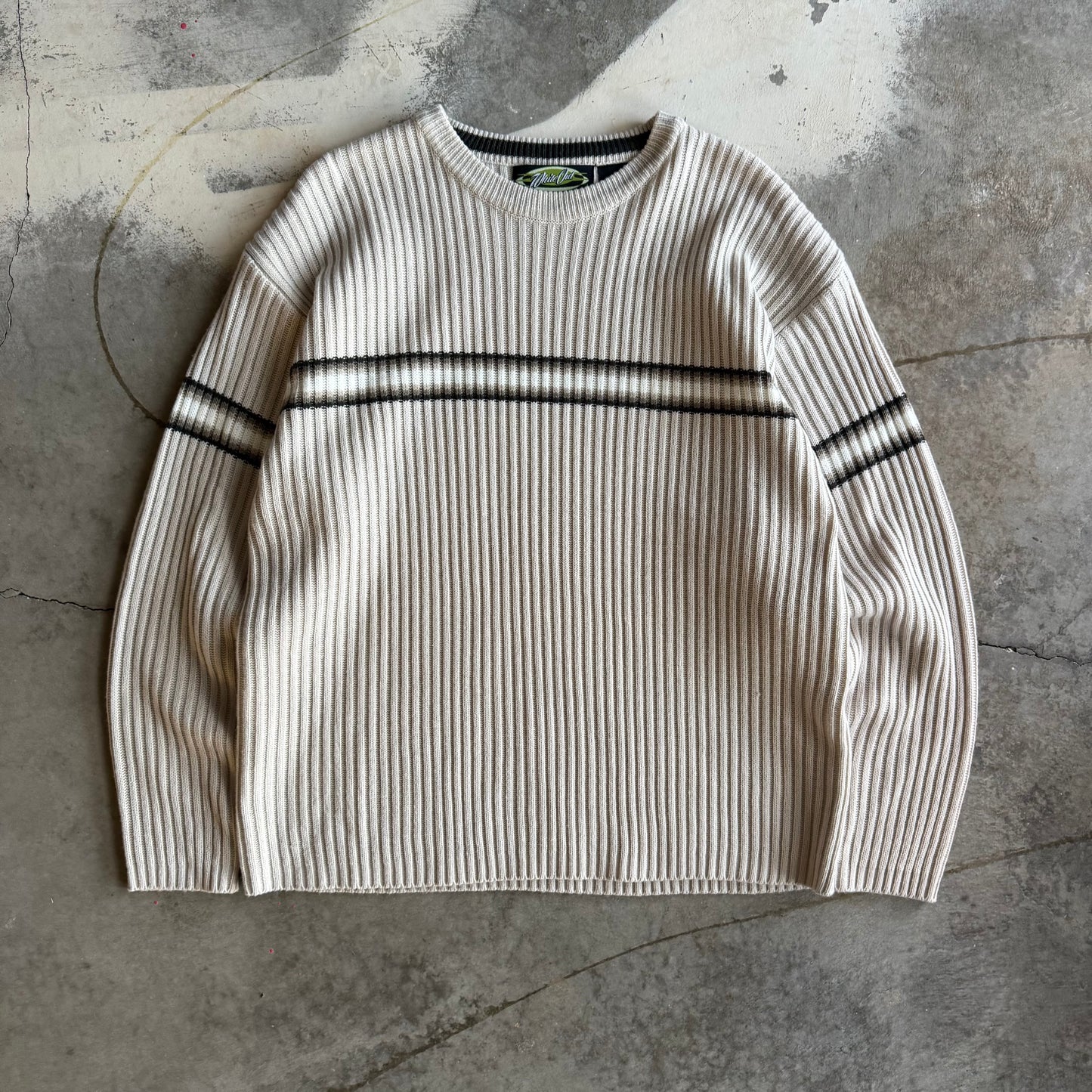 Vintage 00s Striped Sweater - XL