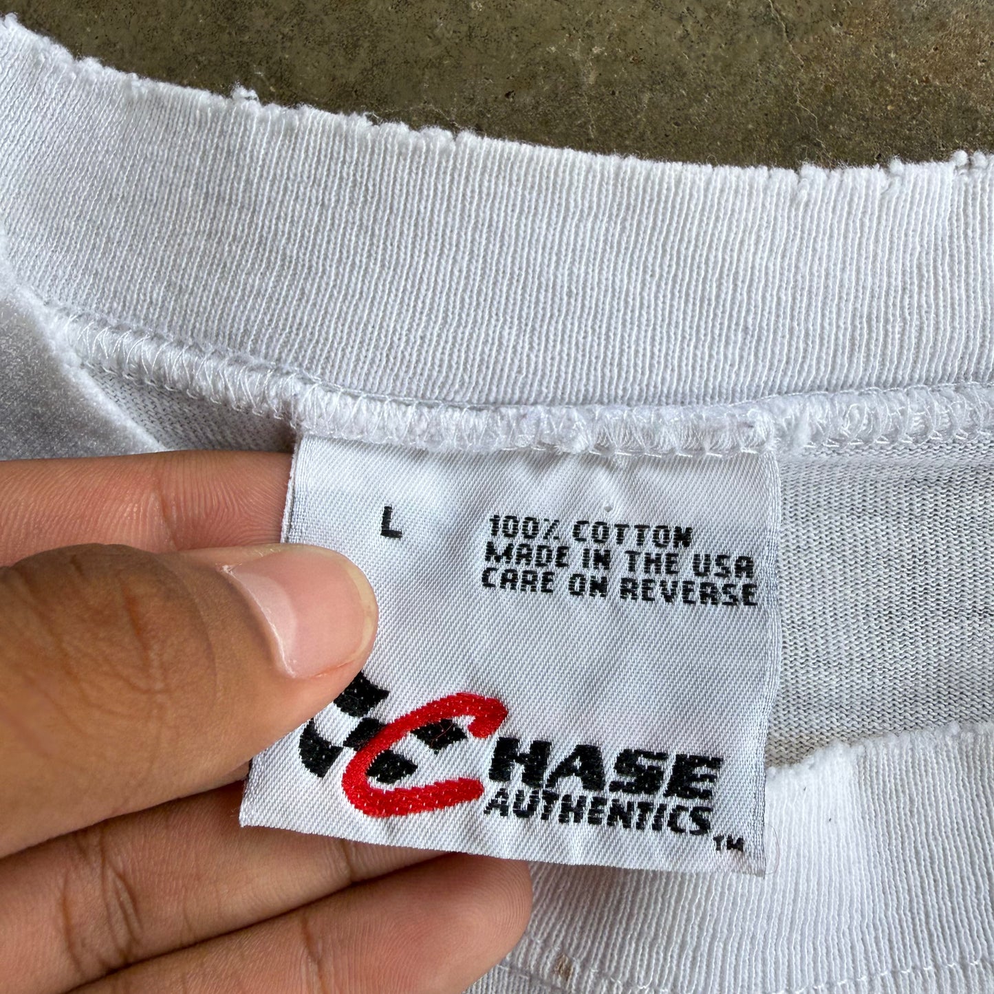 Vintage Faded & Distressed NASCAR AOP Tshirt - L