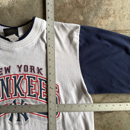 Vintage 90s Yankees Quarter Sleeve - L