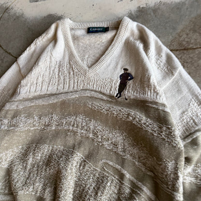 Vintage 90s Golf Knit Sweater - L