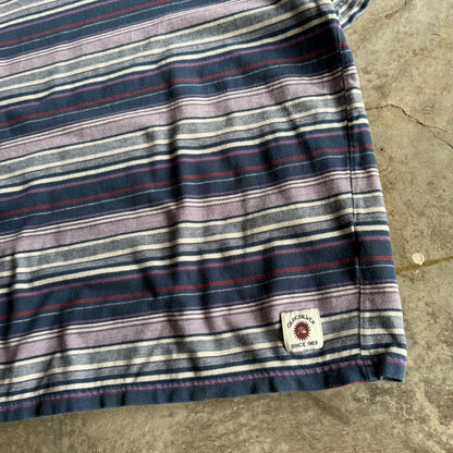 Vintage 00s Quicksilver Striped Tshirt - M