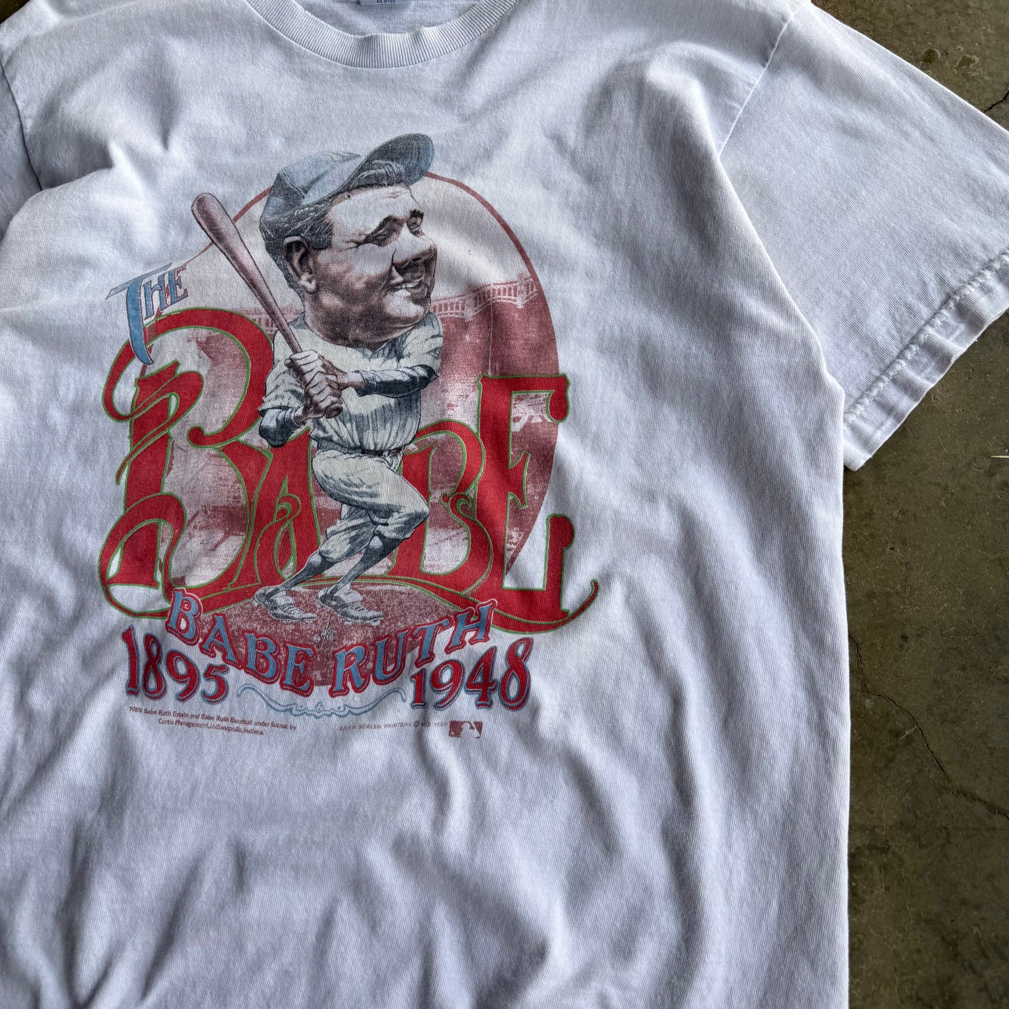 Vintage New York Yankees Babe Ruth Tshirt - L