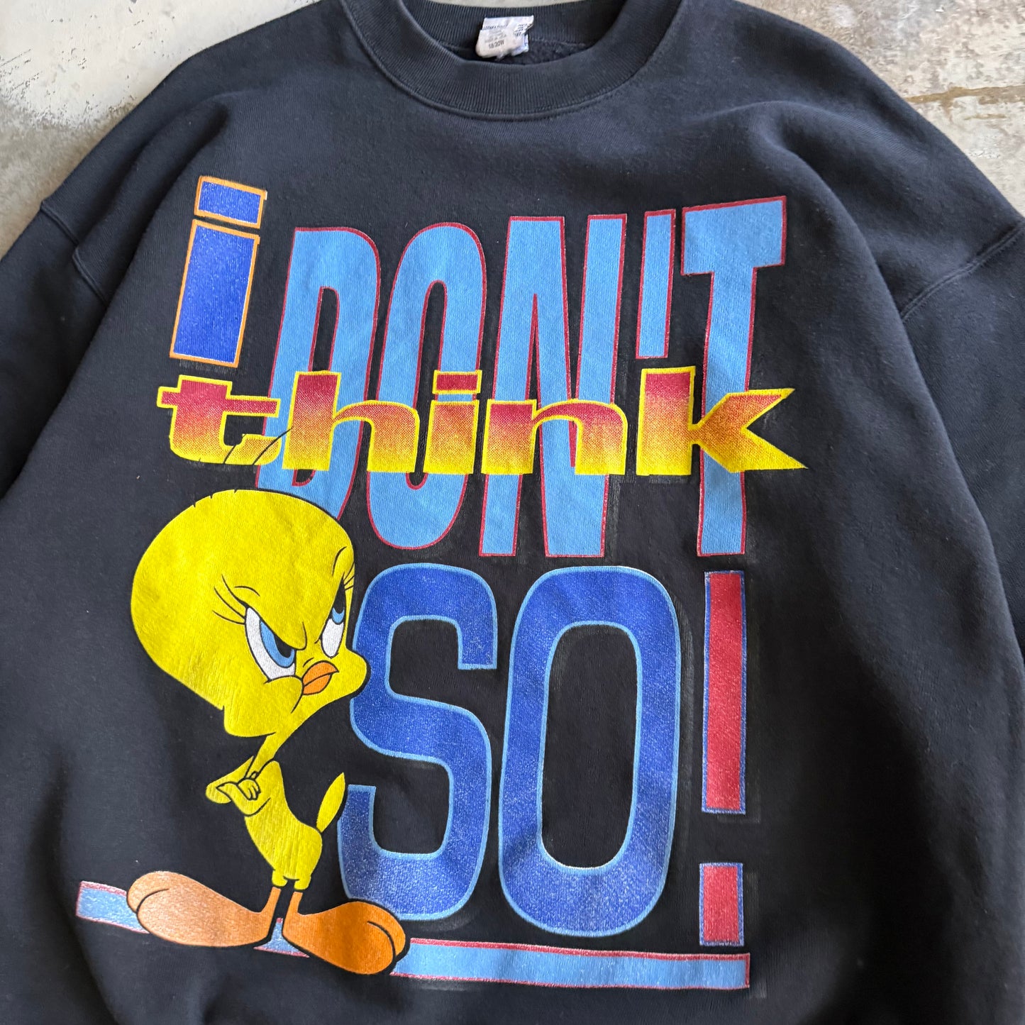 Vintage 90s Tweety Bird Crewneck - L
