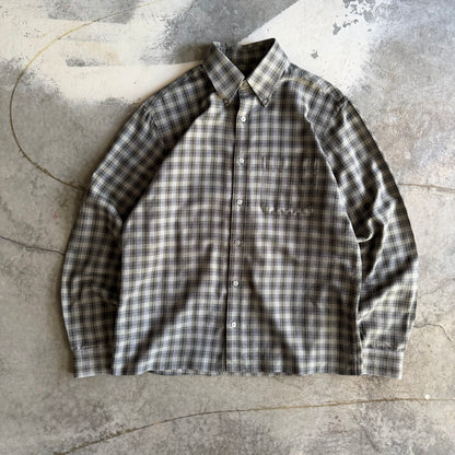 Vintage 00s Cropped Flannel - L