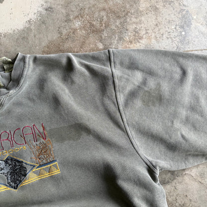 Vintage Faded Outdoors Crewneck - XL