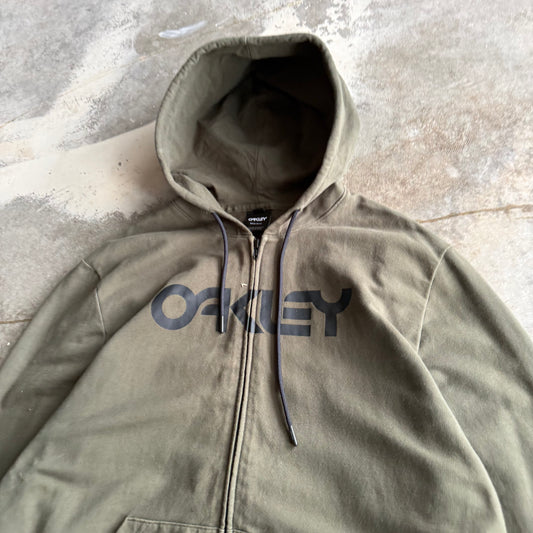 Vintage Green Oakley Zip up - XL